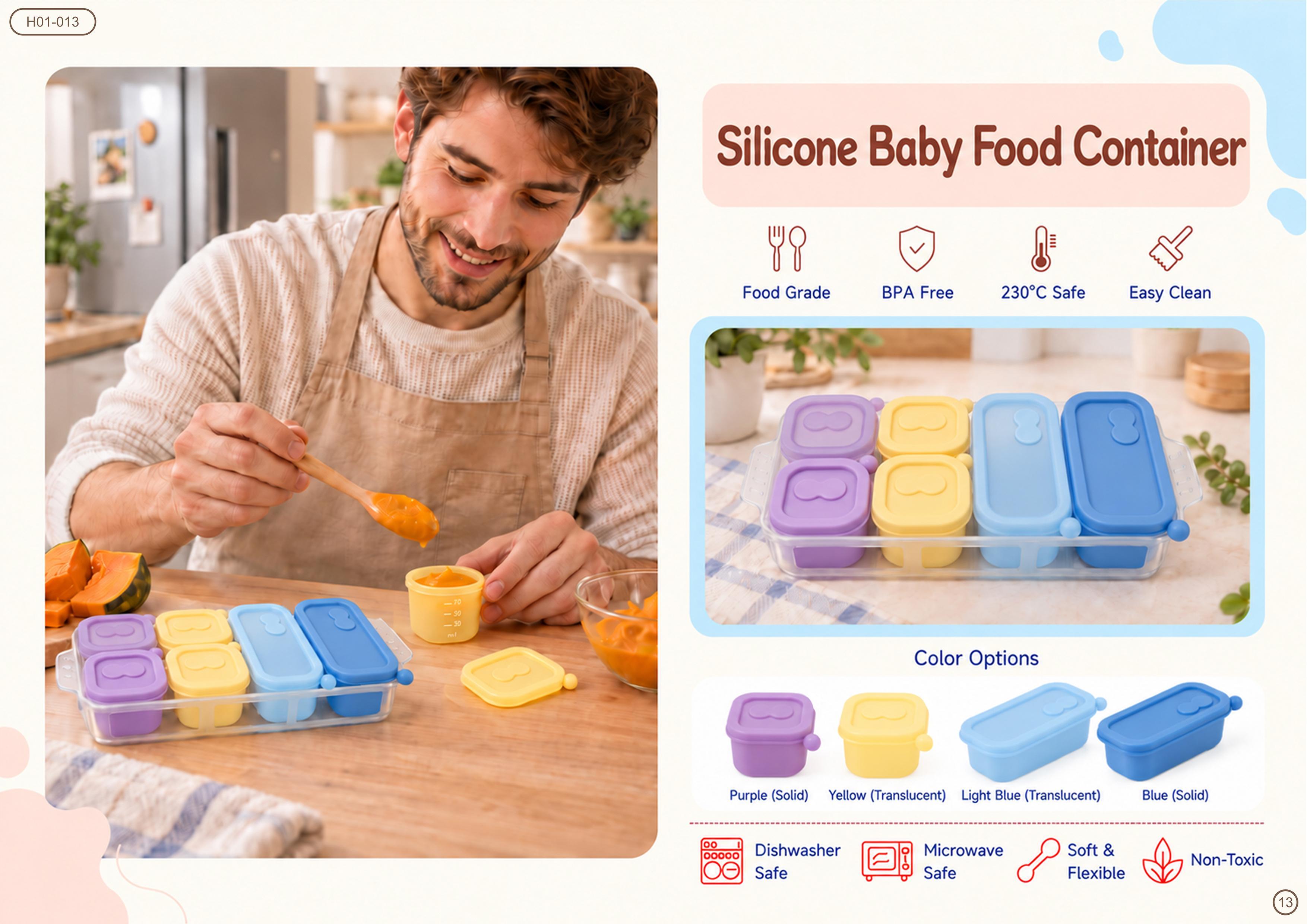 Silicone Baby Food Container
