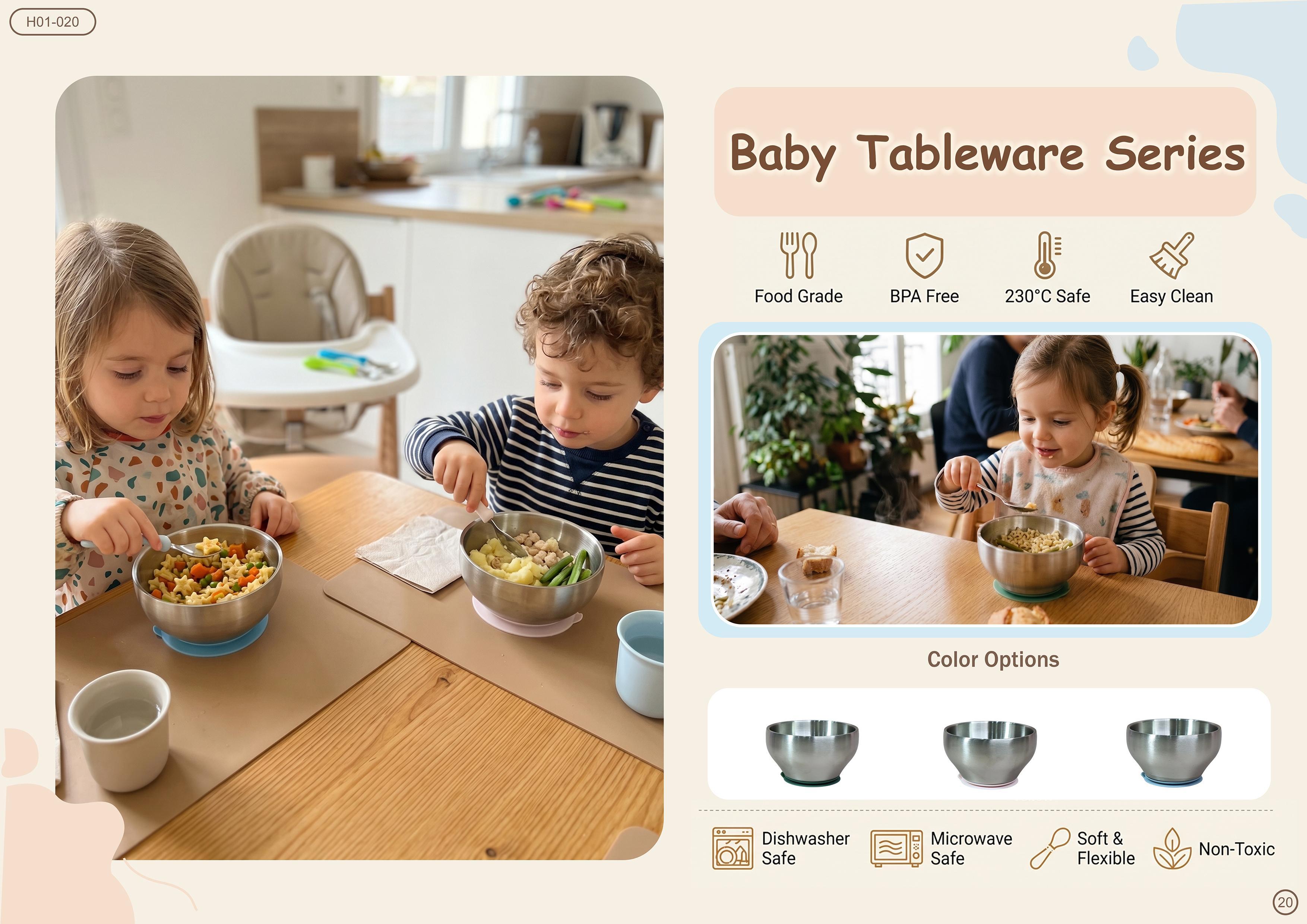 Baby Tableware Series — Suction Bowls