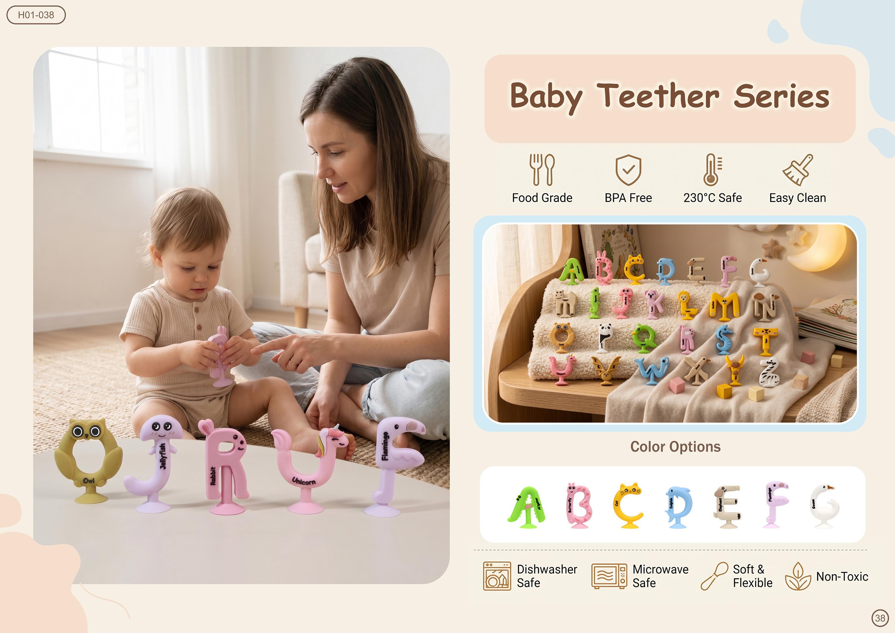 Baby Teether Series — Alphabet Friends