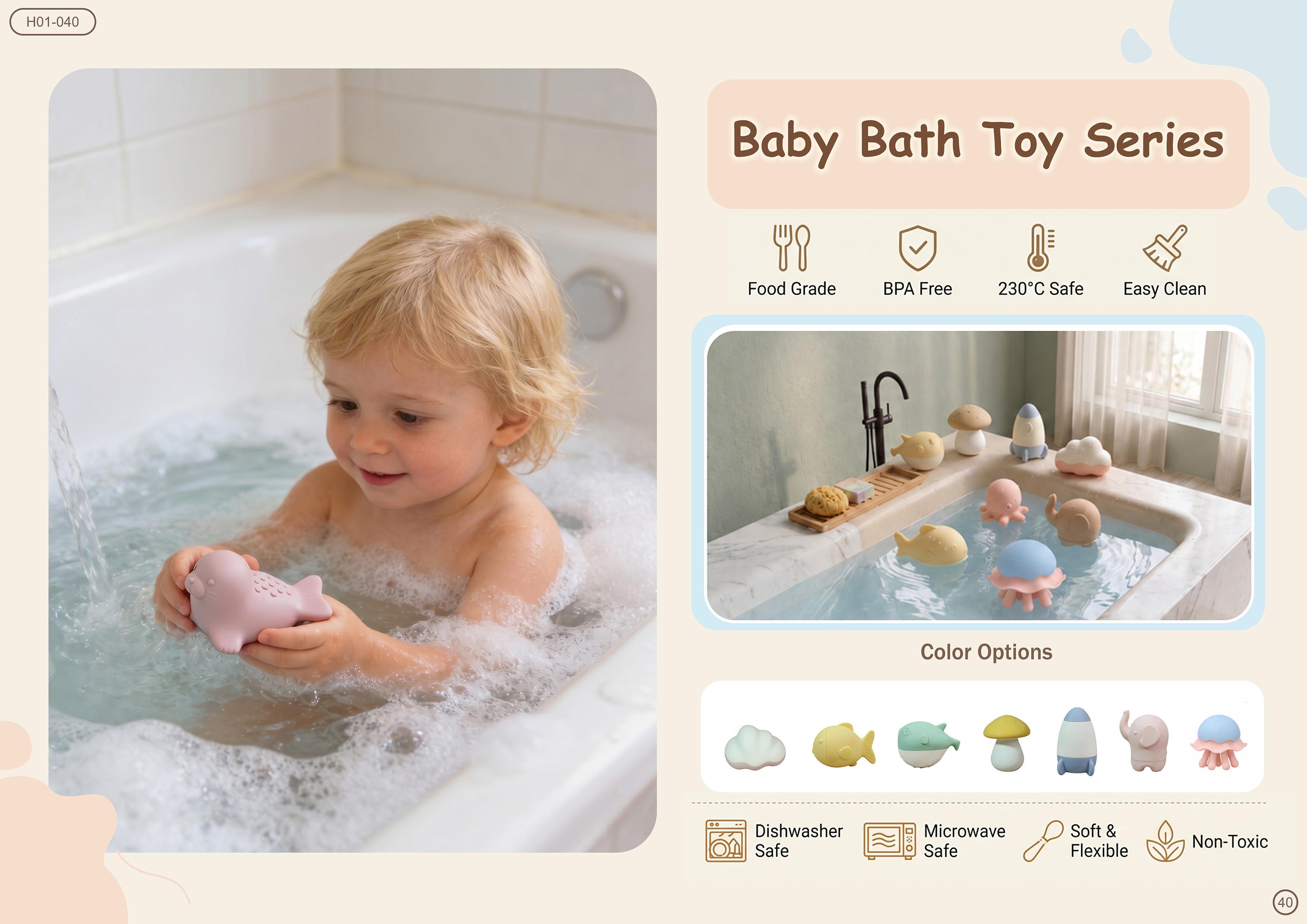 Baby Bath Toy Series — Ocean Friends